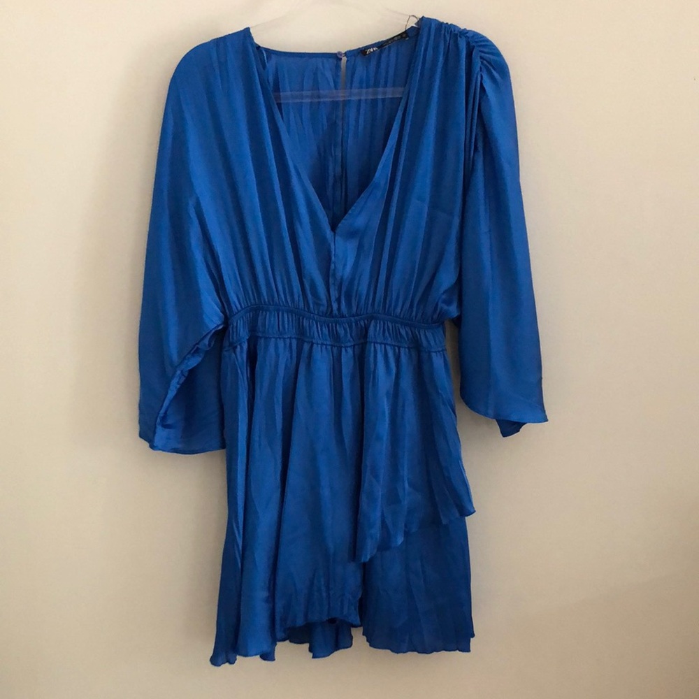 Zara Women's Satin Effect Dress Romper